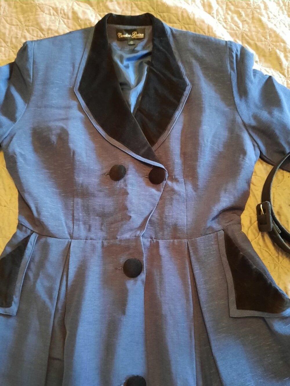 Trashy diva navy Fontaine dress coat - Picture 4 of 4
